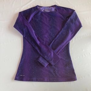Nike pro base layer long sleeve galaxy top